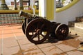 Old cannon at Masjid Kampung Hulu in Malacca, Malaysia Royalty Free Stock Photo